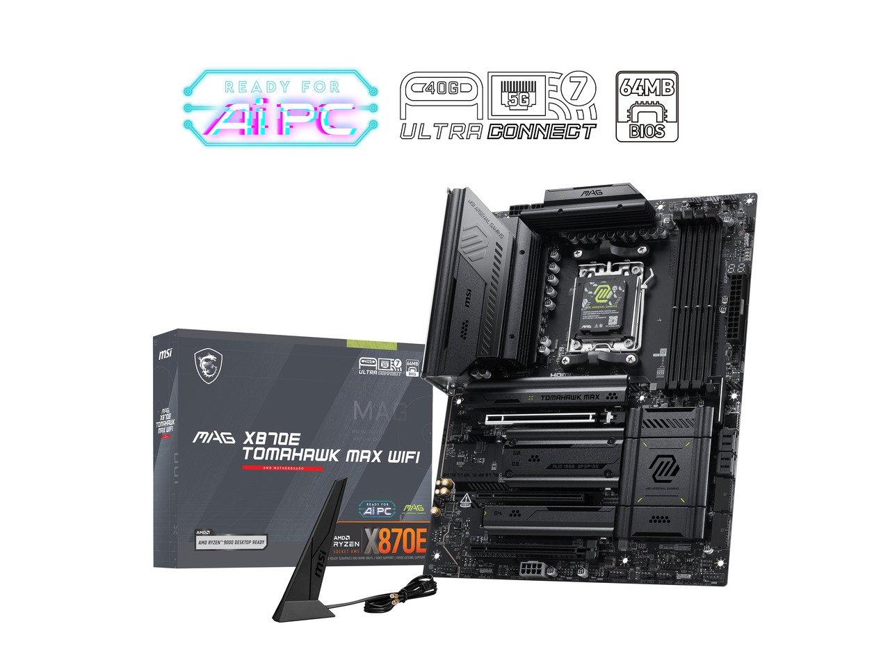 X870E Atx Motherboard - Carte mère MSI MAG X870E TOMAHAWK